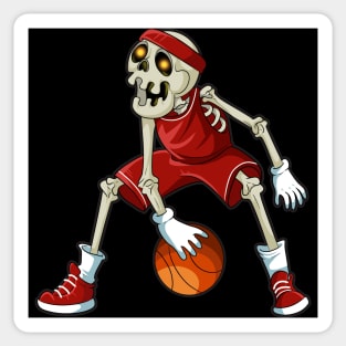 Come at me Bro Skeleton Dribbling Basketball Sticker